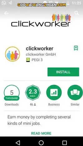 Clickworker App手机应用程式在网上赚钱-国外网赚博客